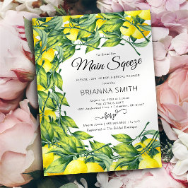 レモンスワール鮮やかブライダルシャワー招待 招待状