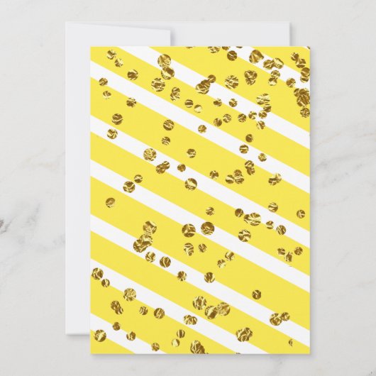 レモンスワール鮮やかブライダルシャワー招待 招待状 (裏面)