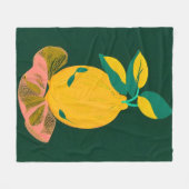 レモンズアウトオブザネットバッグ フリースブランケット (正面(横))