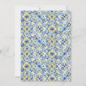 レモンズアマルフィポジターノイタリアンブライダルシャワー 招待状 (裏面)