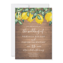 レモンズアンドウッド結婚式招待状