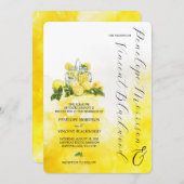 レモンズアンドレモネード結婚式招待状 招待状 (正面/裏面)