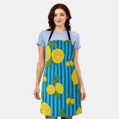 レモンズイラストレーション エプロン (着用した状態)