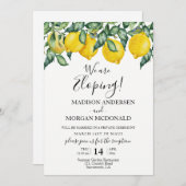 レモンズエロペメント披露宴の招待 招待状 (正面/裏面)