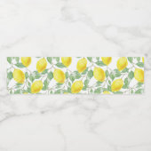 レモンズオンつる植物デザイン ペットボトルラベル (シングルラベル)