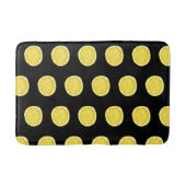 レモンズオンブラック バスマット (正面)