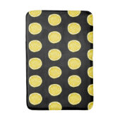 レモンズオンブラック バスマット (正面縦)