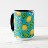 レモンズオンブルー マグカップ (正面左)