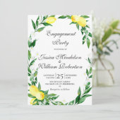 レモンズグリーンリーブロッサム婚約パーティ 招待状 (スタンド正面)