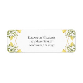 レモンズグリーンリー差出人住所 ラベル