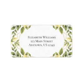 レモンズグリーンリー差出人住所 ラベル