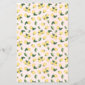 レモンズザエプロンピンクブライダルシャワーゲームカード チラシ (裏面)