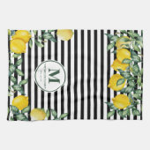 レモンズファミストライプのリーキッチンカスタム キッチンタオル (横)