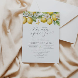 レモンズフルーツシトラスベビーシャワー招待状 招待状