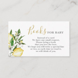 レモンズフローラブックベビーカード エンクロージャーカード