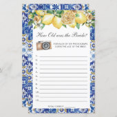 レモンズフローラブライダル新婦の試合は何歳だった (正面/裏面)