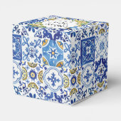 レモンズフローラメディテラネアンモザイク結婚タイル フェイバーボックス (裏面サイド)