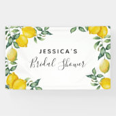 レモンズブライダルシャワーバックドロップデコー 横断幕 (横)