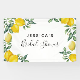 レモンズブライダルシャワーバックドロップデコー 横断幕