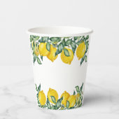 レモンズブライダルシャワーパーティーデコールフォトブース 紙コップ (裏面)