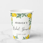 レモンズブライダルシャワーパーティーデコールフォトブース 紙コップ (正面)
