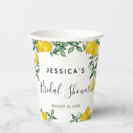 レモンズブライダルシャワーパーティーデコールフォトブース 紙コップ