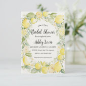 レモンズブライダルシャワー招待、レモネード招待状 招待状 (スタンド正面)