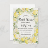 レモンズブライダルシャワー招待、レモネード招待状 招待状 (正面/裏面)