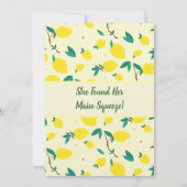 レモンズブライダルシャワー招待 招待状 (裏面)