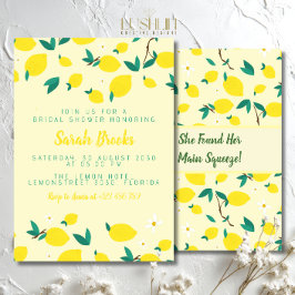 レモンズブライダルシャワー招待 招待状