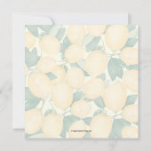 レモンズブルンチアンドバブリーブライダルシャワー招待状 (裏面)