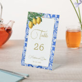 レモンズブルーエレガントタシンプルイル結婚ズ 台座サイン (インサイチュ)