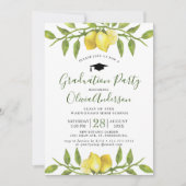 レモンズブロッサムグリーナリーシック卒業パーティー 招待状 (正面)