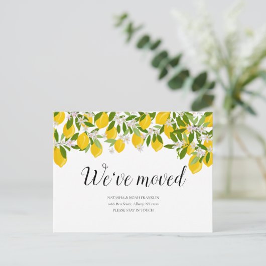 レモンズブロッサム引っ越しました新しいホーム新しいアドレス 案内ポストカード (スタンド正面)