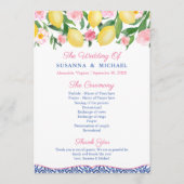 レモンズホットピンクアマルフィイタリアンブルータイル結婚ズ プログラム (正面)