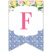 レモンズポジターノ50と素晴らしい50th誕生日パーティー バンティングフラッグ (第1の旗)