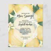 レモンズメインスクイーズブライダルシャワー招待状 (正面)