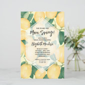 レモンズメインスクイーズ予算ブライダルシャワー招待状 (スタンド正面)