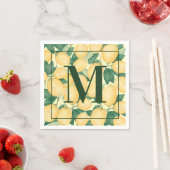 レモンズモノグラムパーティー スタンダードカクテルナプキン (インサイチュ)