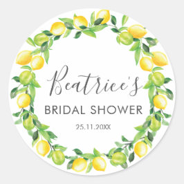レモンズリースブライダルシャワーサンクスユキビター ラウンドシール
