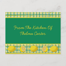 レモンズレシピカード ポストカード