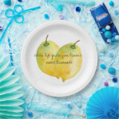 レモンズ引用文 ペーパープレート (パーティー)