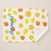 レモンズ&オレンジ シェルパブランケット (正面(横))