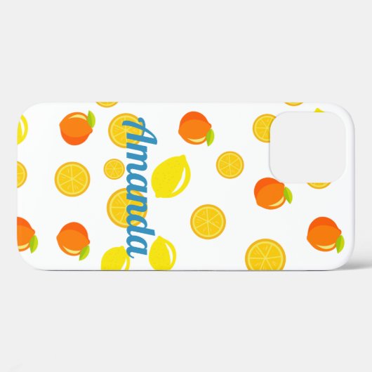 レモンズ&オレンジ Case-Mate iPhoneケース (裏面 (横))