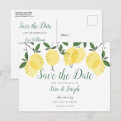 レモンズ・グリエレガントーナリー・セーブ・ザ・デート 案内ポストカード (正面/裏面)
