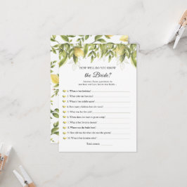 レモンズ・ザ・ブライド・ゲーム・最高の招待状 招待状