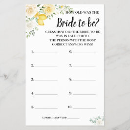 レモンズ&バラシャワーゲームカードは何歳 チラシ