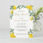 レモンズ·ベビー·シャワーの招待カード 招待状 (スタンド正面)