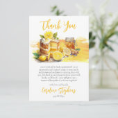 レモンゼストの贅沢なレモンケーキ｜ジンジャー・ティー サンキューカード (スタンド正面)