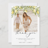 レモンソレント写真結婚のサンキューカード 招待状 (正面)